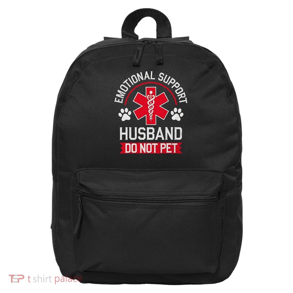 Emotional Support Husband Do Not Pet 16 in Basic Backpack