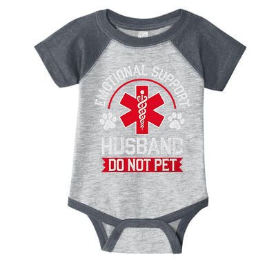 Emotional Support Husband Do Not Pet Infant Baby Jersey Bodysuit