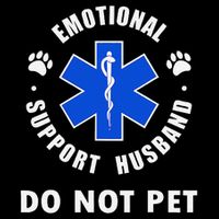 Emotional Support Husband Do Not Pet Backpack