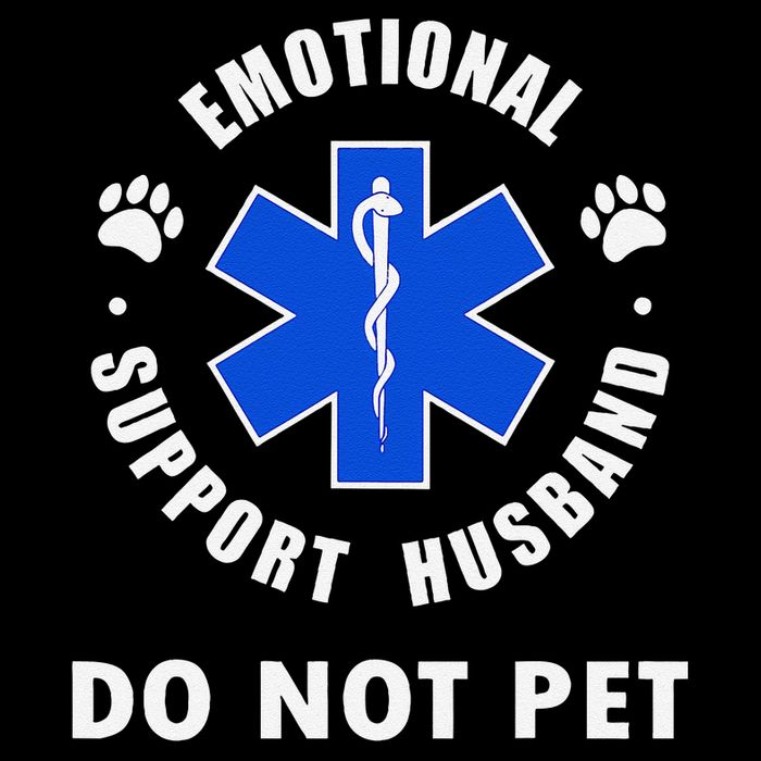 Emotional Support Husband Do Not Pet Backpack