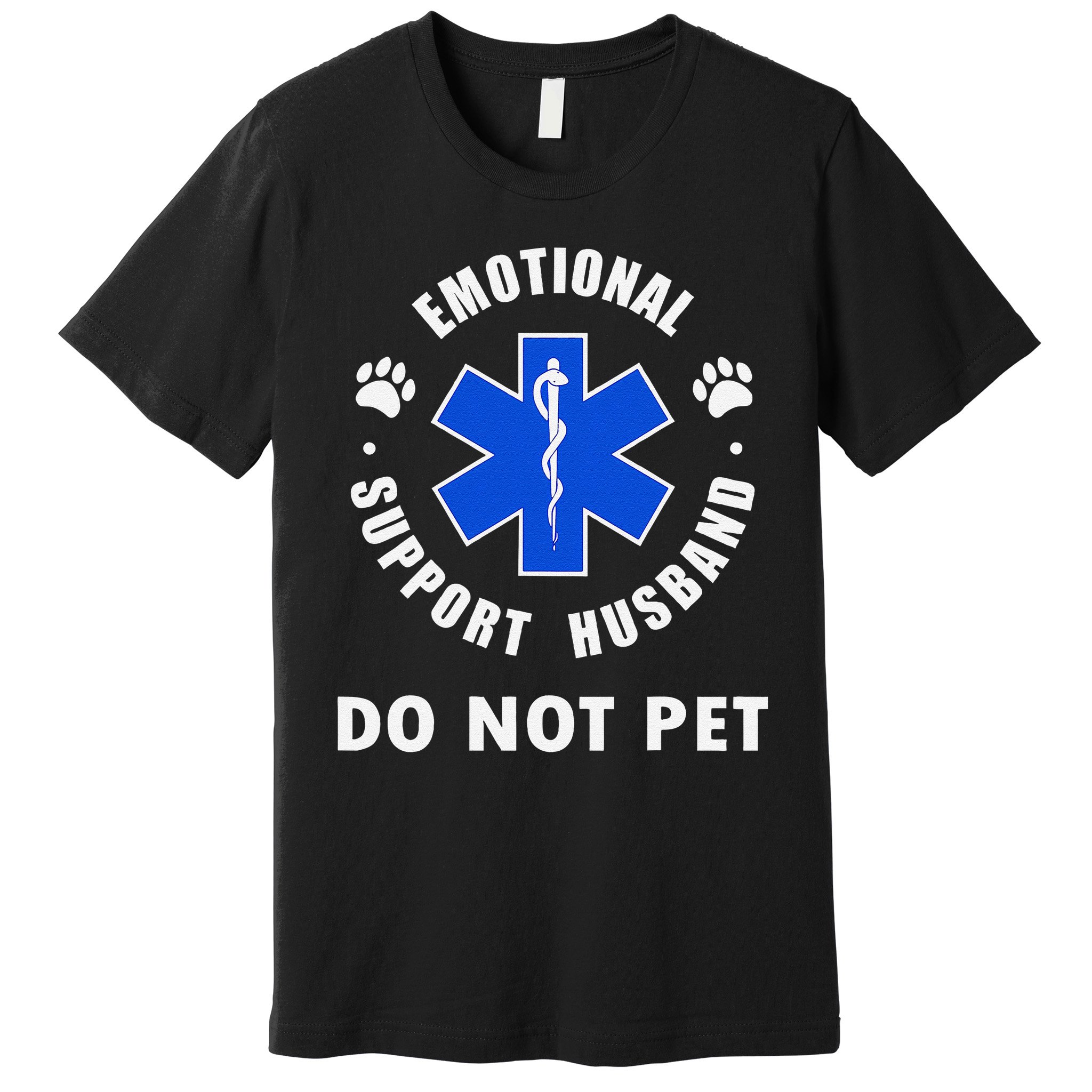 Emotional Support Husband Do Not Pet Premium T-Shirt
