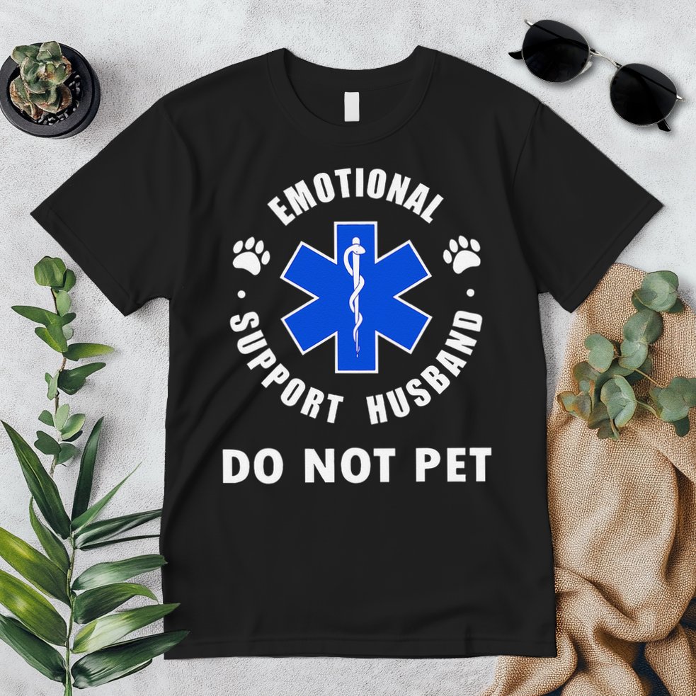 Emotional Support Husband Do Not Pet Premium T-Shirt