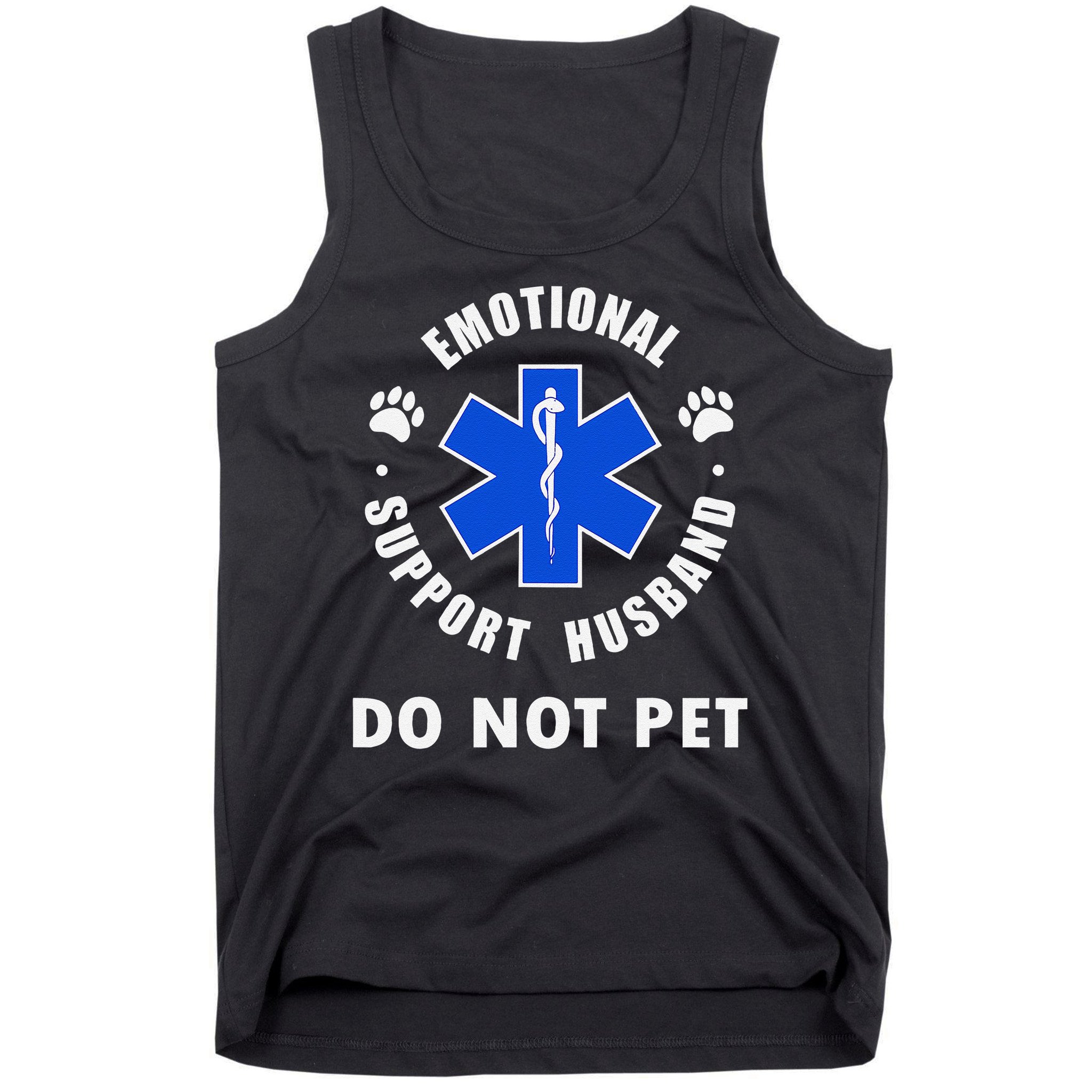 Emotional Support Husband Do Not Pet Tank Top
