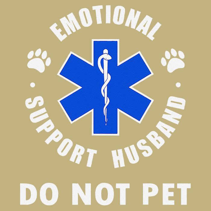 Emotional Support Husband Do Not Pet Long Sleeve Shirt