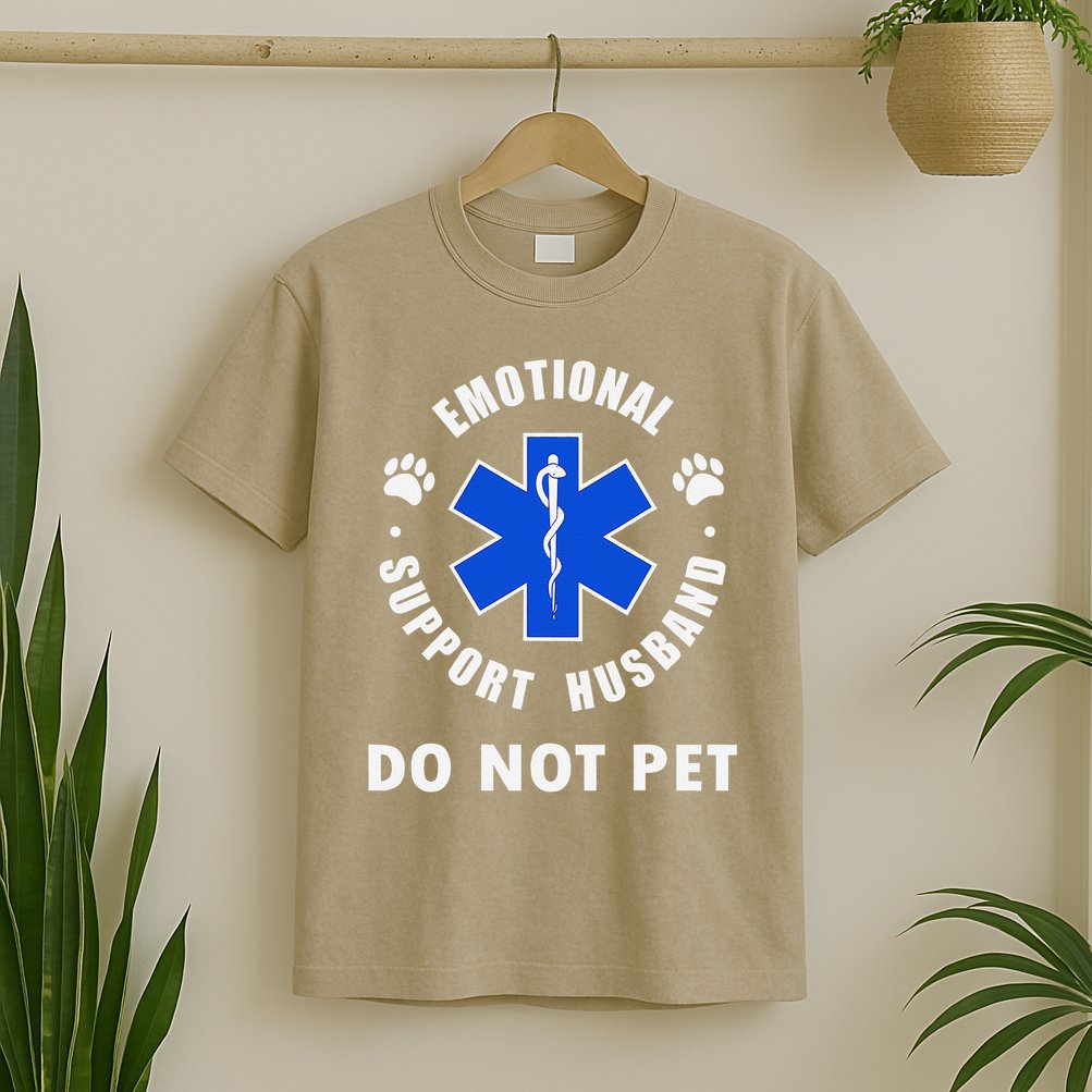 Emotional Support Husband Do Not Pet T-Shirt