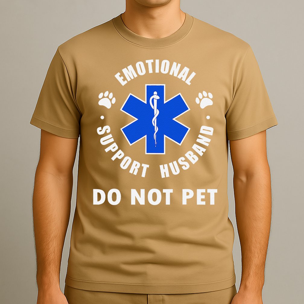 Emotional Support Husband Do Not Pet T-Shirt