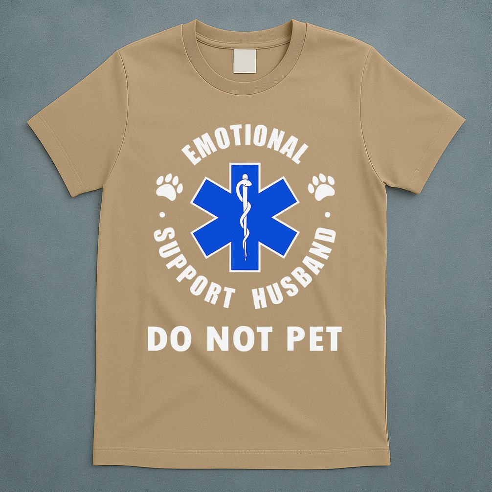 Emotional Support Husband Do Not Pet T-Shirt