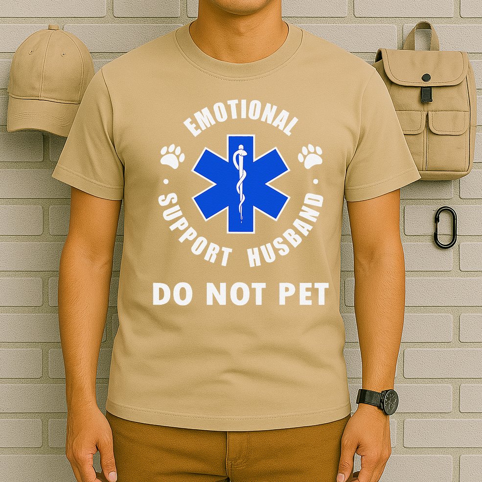 Emotional Support Husband Do Not Pet T-Shirt