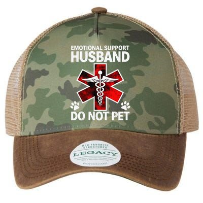 Emotional Support Husband Do Not Pet Legacy Tie Dye Trucker Hat