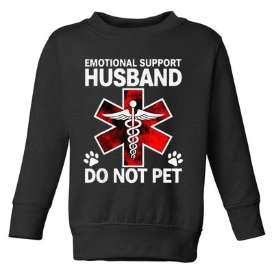 Emotional Support Husband Do Not Pet Toddler Sweatshirt