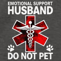 Emotional Support Husband Do Not Pet Vector Backpack