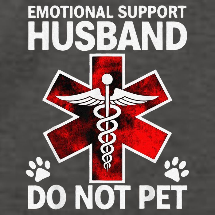 Emotional Support Husband Do Not Pet Vector Backpack