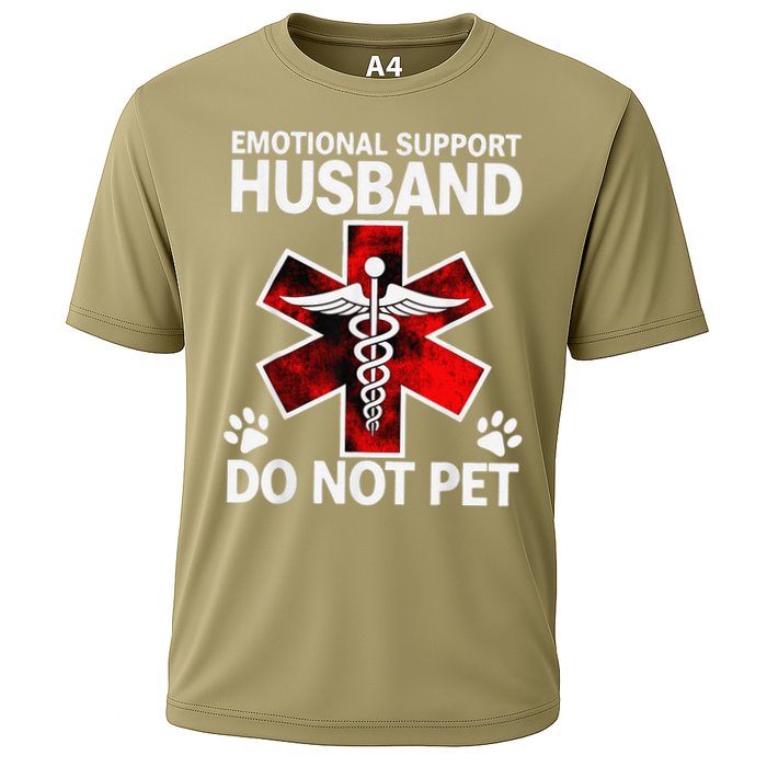 Emotional Support Husband Do Not Pet Cooling Performance Crew T-Shirt