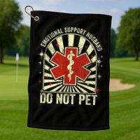 Emotional Support Husband Do Not Pet For Golf Towel
