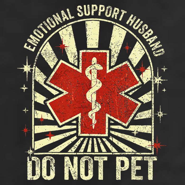 Emotional Support Husband Do Not Pet For Golf Towel