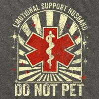 Emotional Support Husband Do Not Pet For Cotton Canvas Backpack