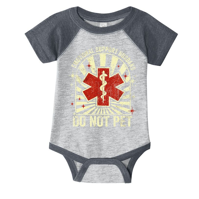 Emotional Support Husband Do Not Pet For Infant Baby Jersey Bodysuit
