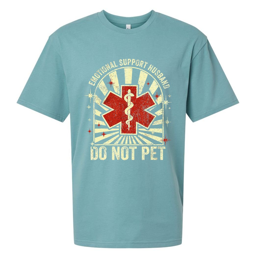 Emotional Support Husband Do Not Pet For Sueded Cloud Jersey T-Shirt