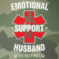 Emotional Support Husband Do Not Pet Legacy Tie Dye Trucker Hat