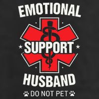 Emotional Support Husband Do Not Pet Cool Comfort Performance Bucket Hat