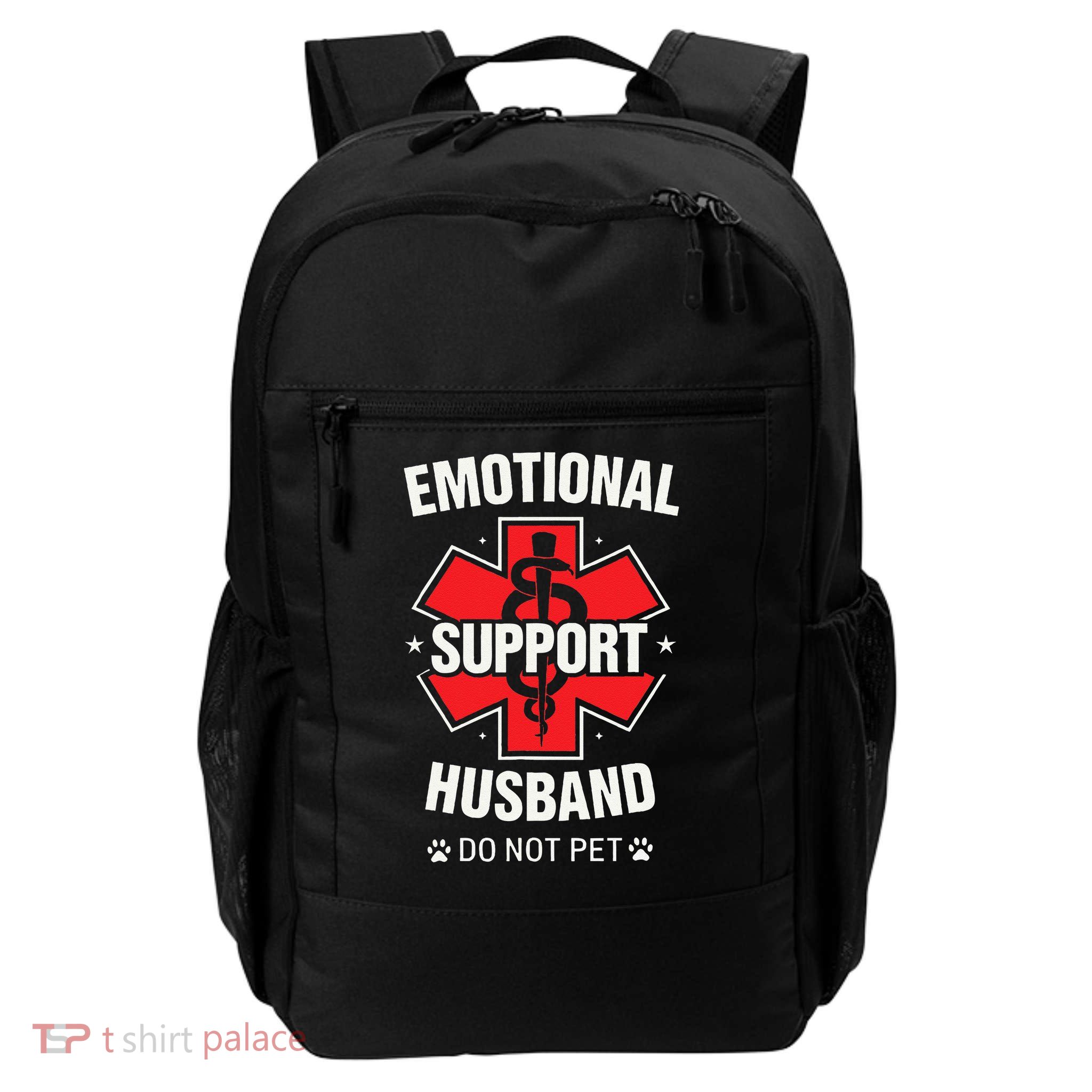 Emotional Support Husband Do Not Pet Backpack