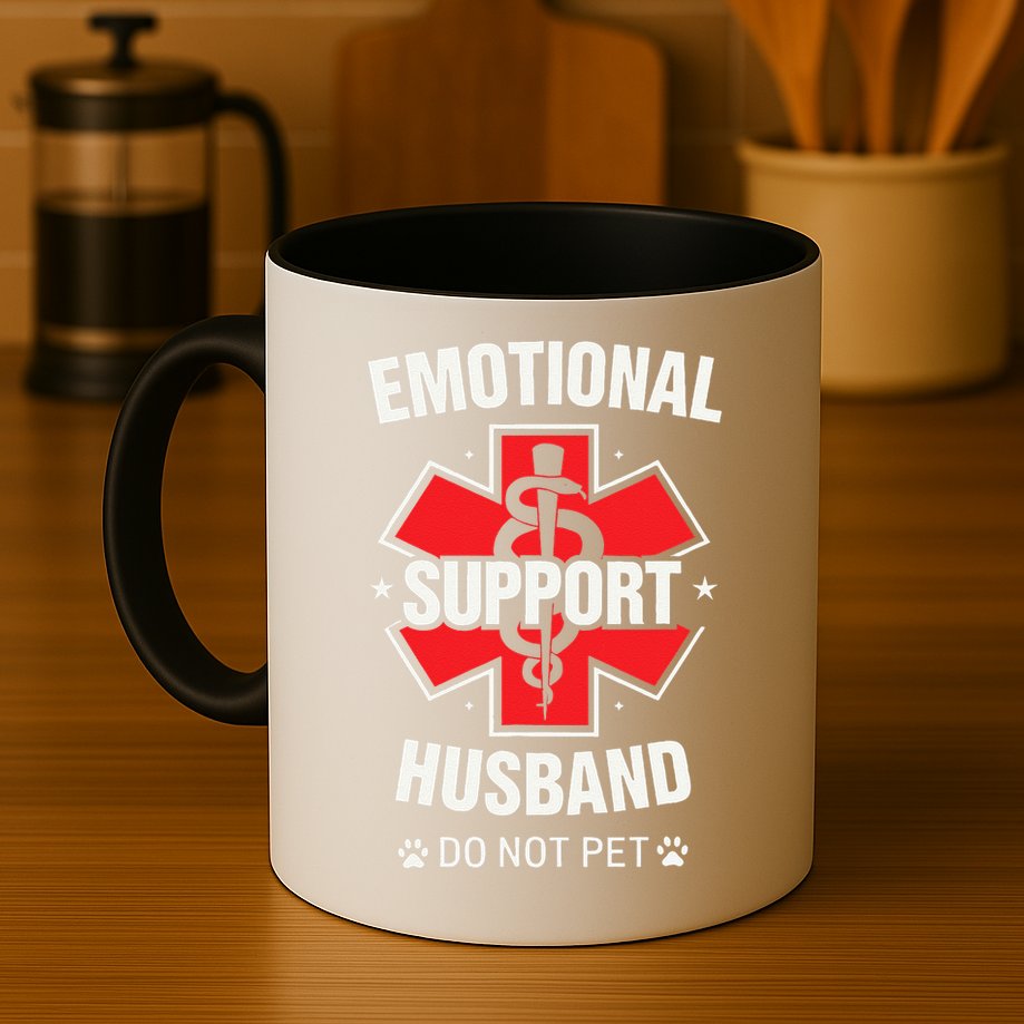Emotional Support Husband Do Not Pet Mug