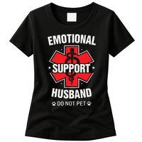 Emotional Support Husband Do Not Pet Womens T-Shirt