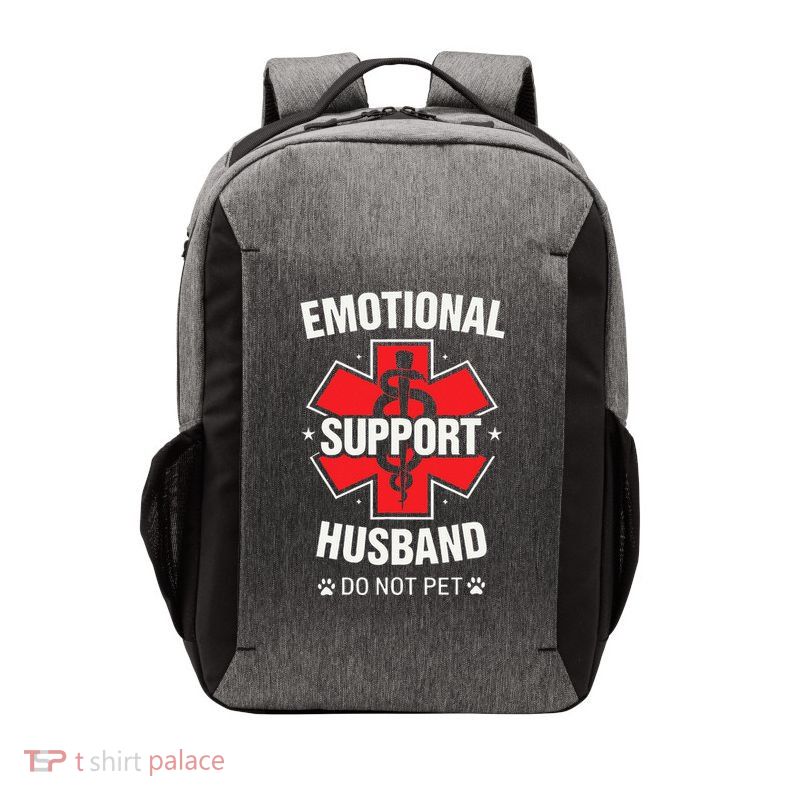 Emotional Support Husband Do Not Pet Vector Backpack