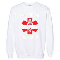 Emotional Support Husband Do Not Pet Garment-Dyed Sweatshirt