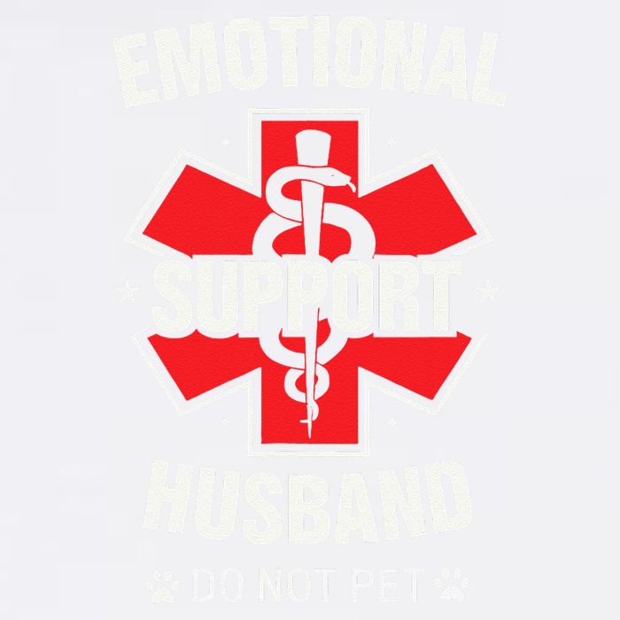 Emotional Support Husband Do Not Pet Garment-Dyed Sweatshirt