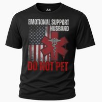 Emotional Support Husband Do Not Pet  Cooling Performance Crew T-Shirt