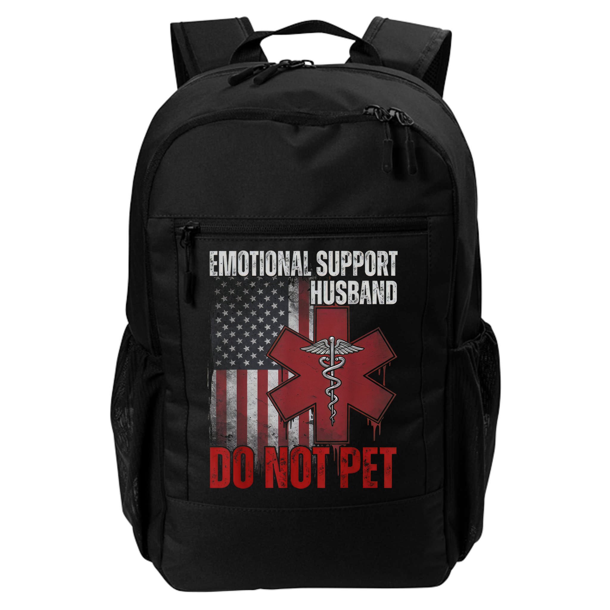 Emotional Support Husband Do Not Pet  Backpack