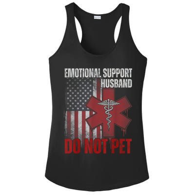Emotional Support Husband Do Not Pet  Ladies PosiCharge Competitor Racerback Tank