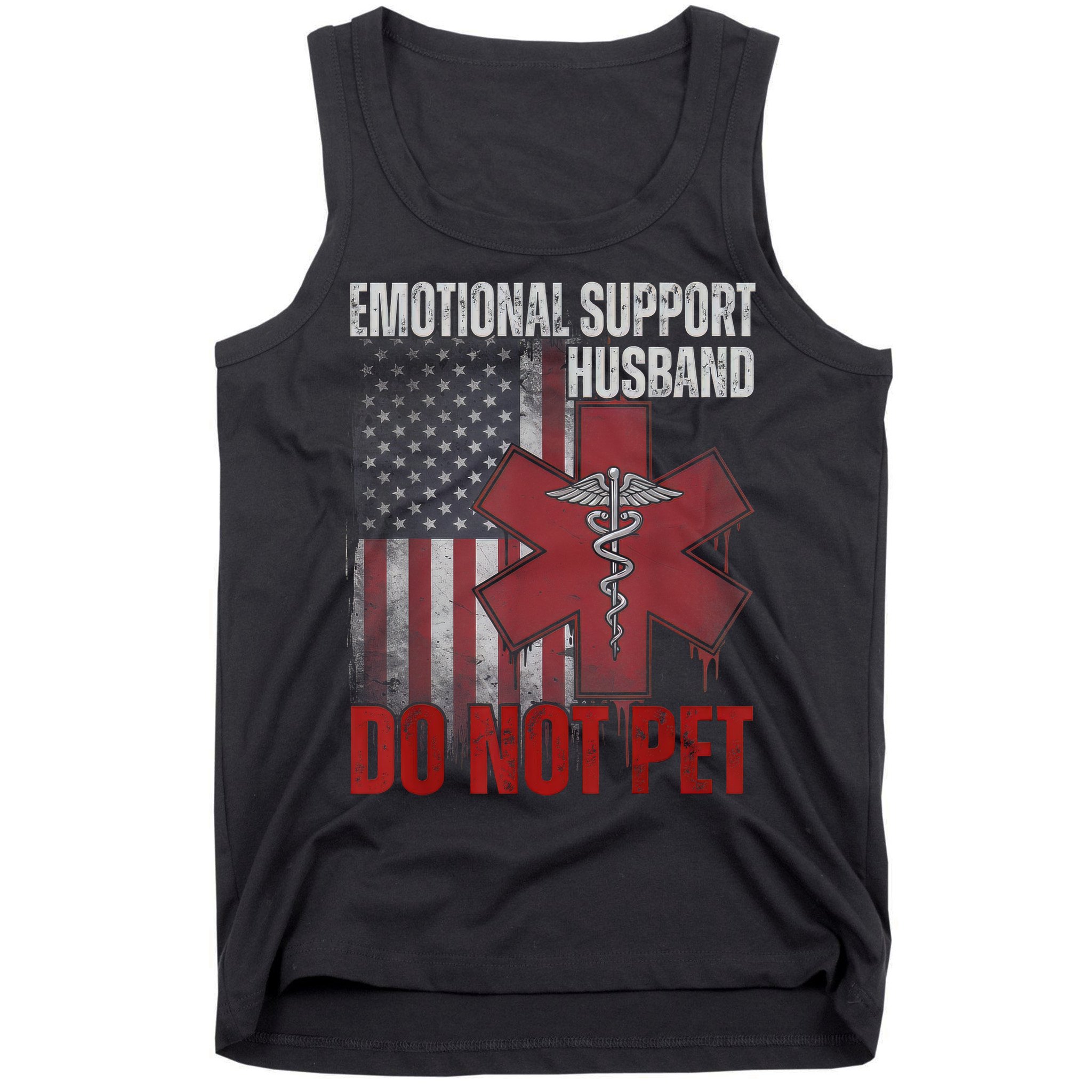 Emotional Support Husband Do Not Pet  Tank Top