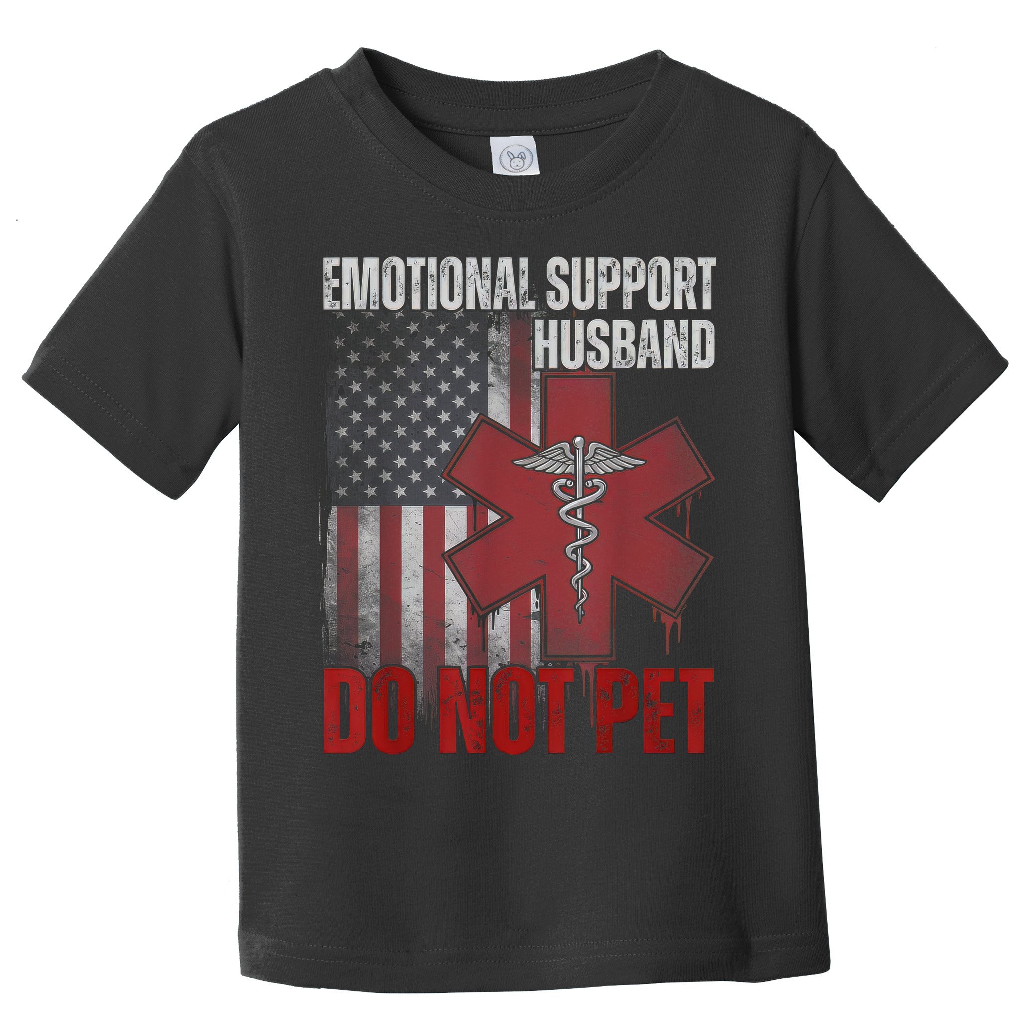 Emotional Support Husband Do Not Pet  Toddler T-Shirt