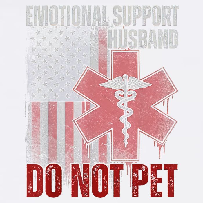 Emotional Support Husband Do Not Pet  Garment-Dyed Sweatshirt
