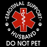 Emotional Support Husband Do Not Pet Funny Sustainable Bucket Hat