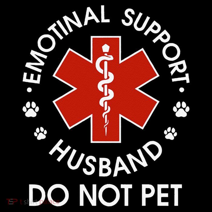 Emotional Support Husband Do Not Pet Funny 16 in Basic Backpack