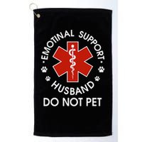 Emotional Support Husband Do Not Pet Funny Golf Towel