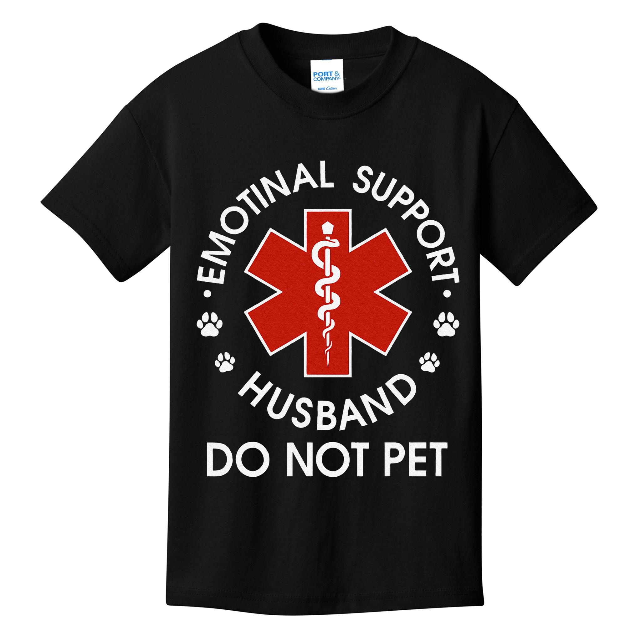 Emotional Support Husband Do Not Pet Funny Kids T-Shirt