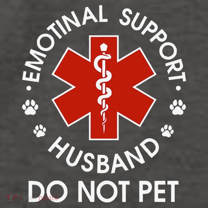 Emotional Support Husband Do Not Pet Funny Vector Backpack