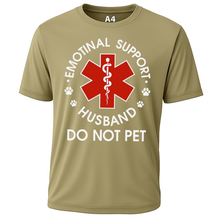 Emotional Support Husband Do Not Pet Funny Performance Shirt