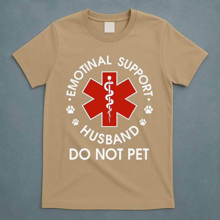 Emotional Support Husband Do Not Pet Funny T-Shirt