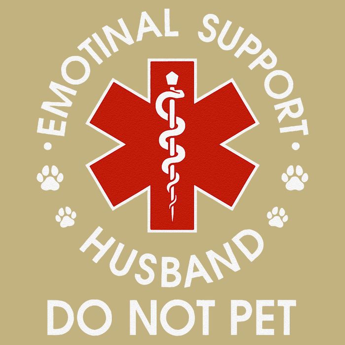 Emotional Support Husband Do Not Pet Funny T-Shirt
