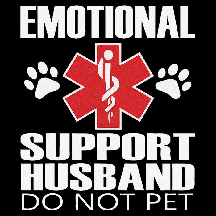 Emotional Support Husband Do Not Pet Backpack