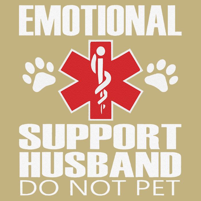 Emotional Support Husband Do Not Pet Cooling Performance Crew T-Shirt