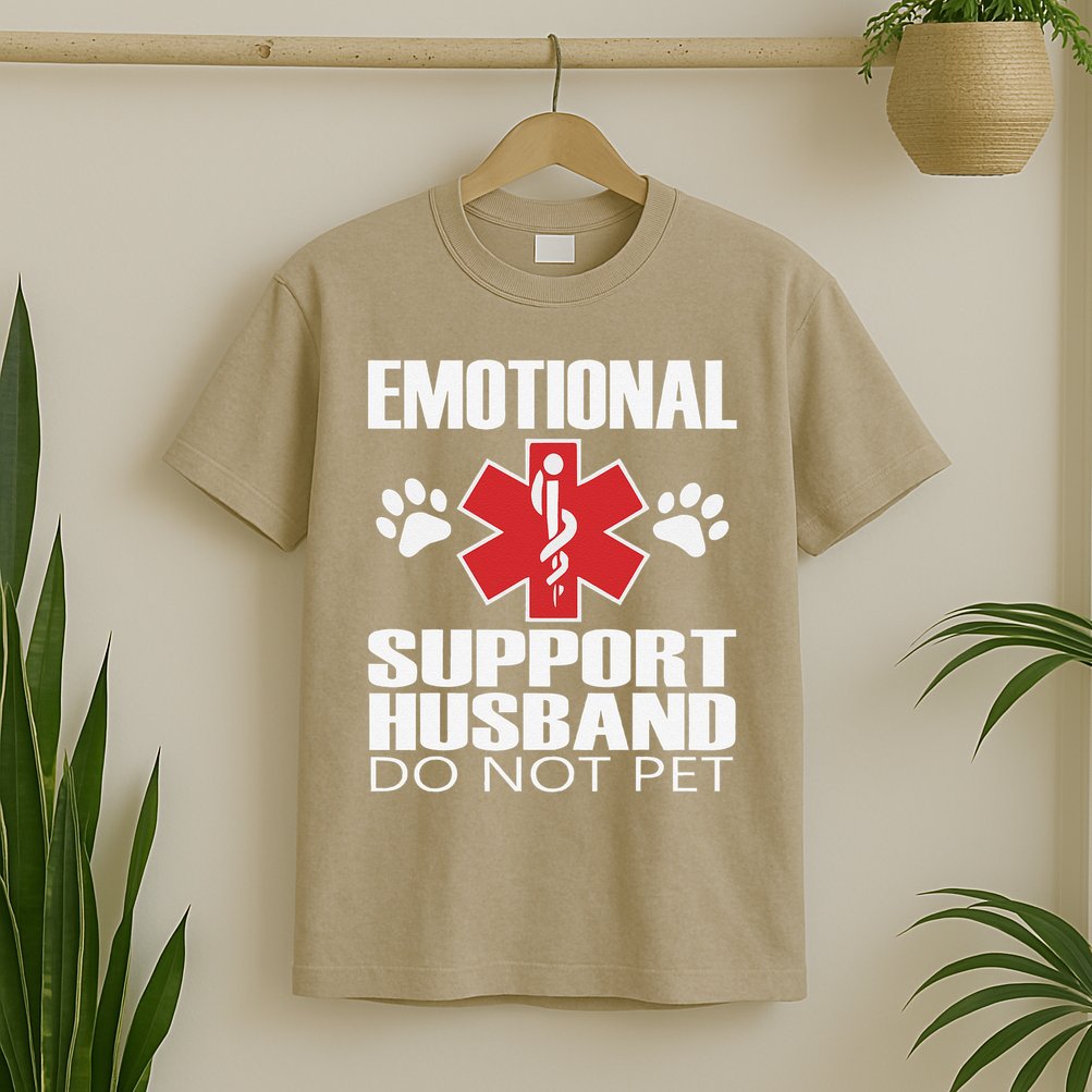 Emotional Support Husband Do Not Pet T-Shirt