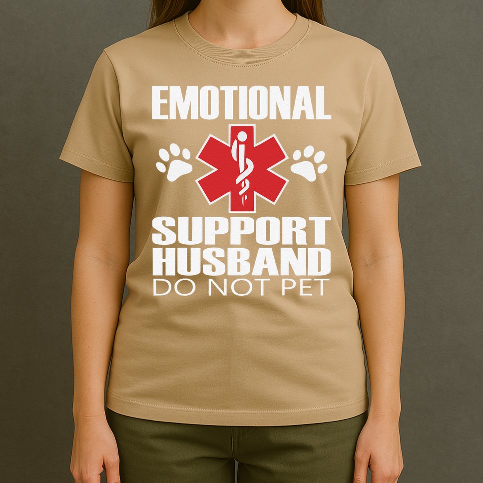 Emotional Support Husband Do Not Pet T-Shirt
