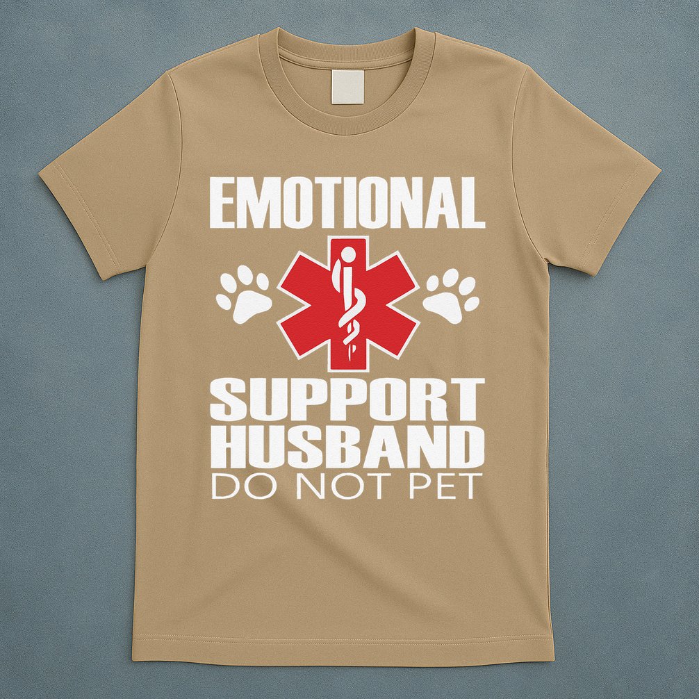 Emotional Support Husband Do Not Pet T-Shirt