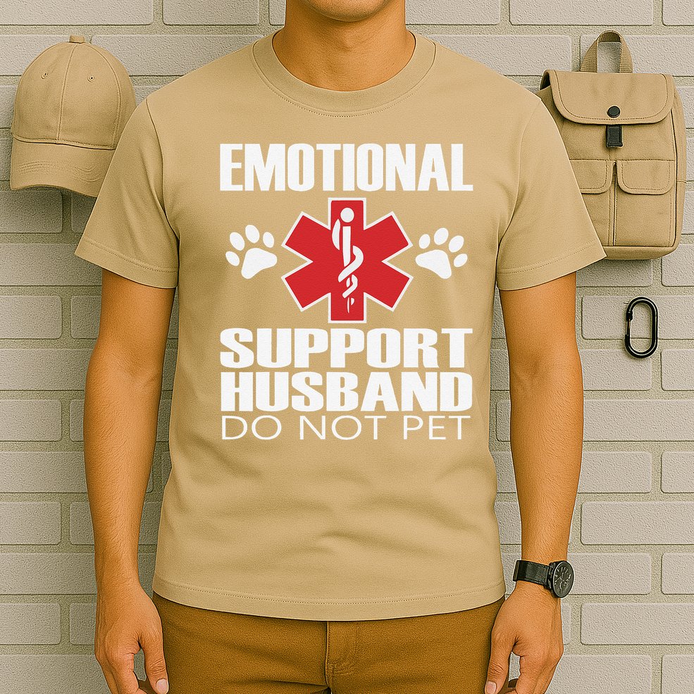 Emotional Support Husband Do Not Pet T-Shirt